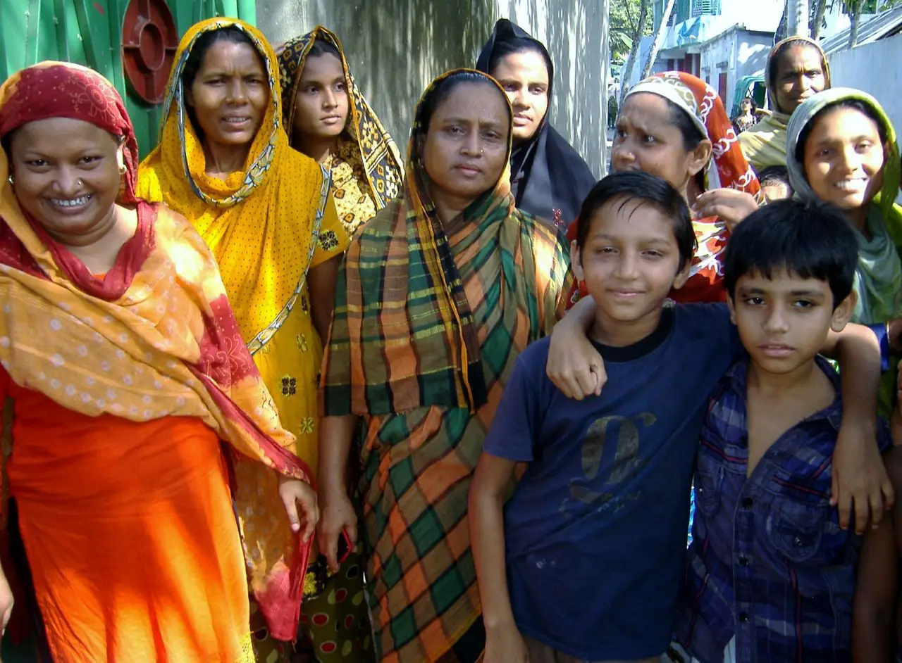 Members of a RUSTIC community group in coastal Bangladesh