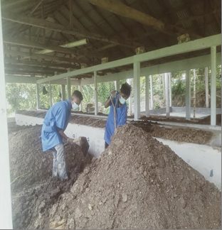 RUSTIC's new compost production plant at Shahpur Bazar, Dumuria