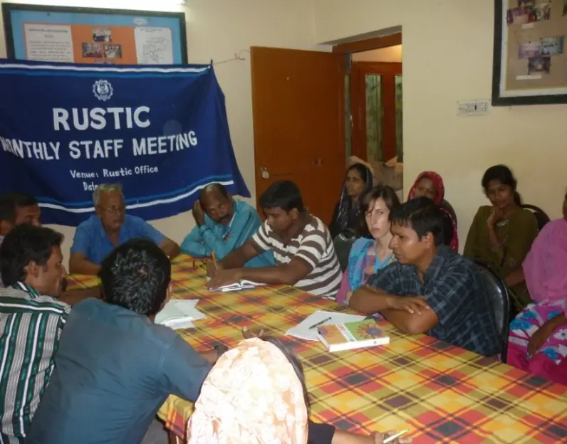 RUSTIC's committee and staff at a governance meeting